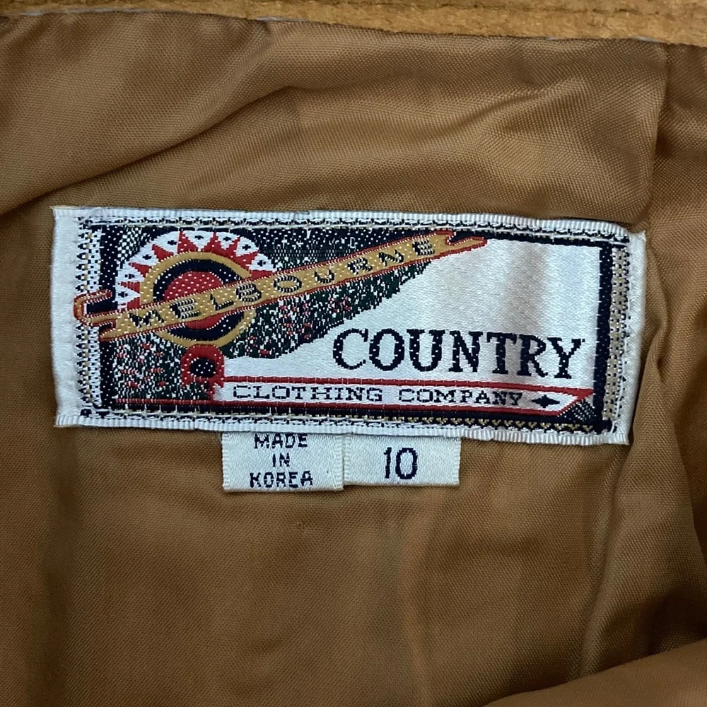 Vintage Suede Pencil Skirt, Melbourne Country Clothing Company, Size 10 Camel - Picture 6 of 7